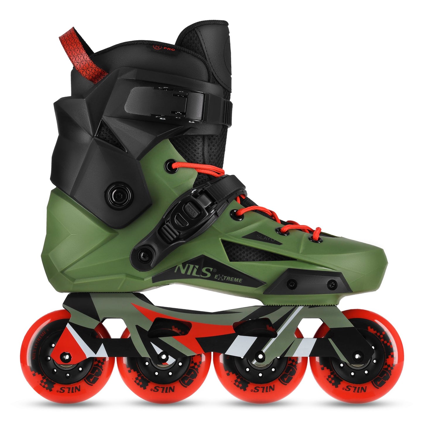 Slalom Inline Skates, Green, Size 38, 80mm