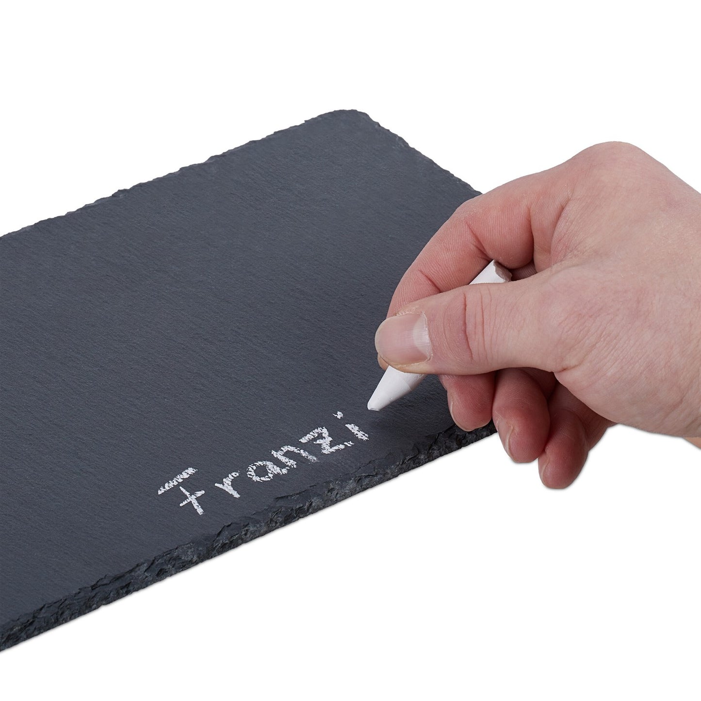 Slate Serving Plates Set of 8, 26x16 cm