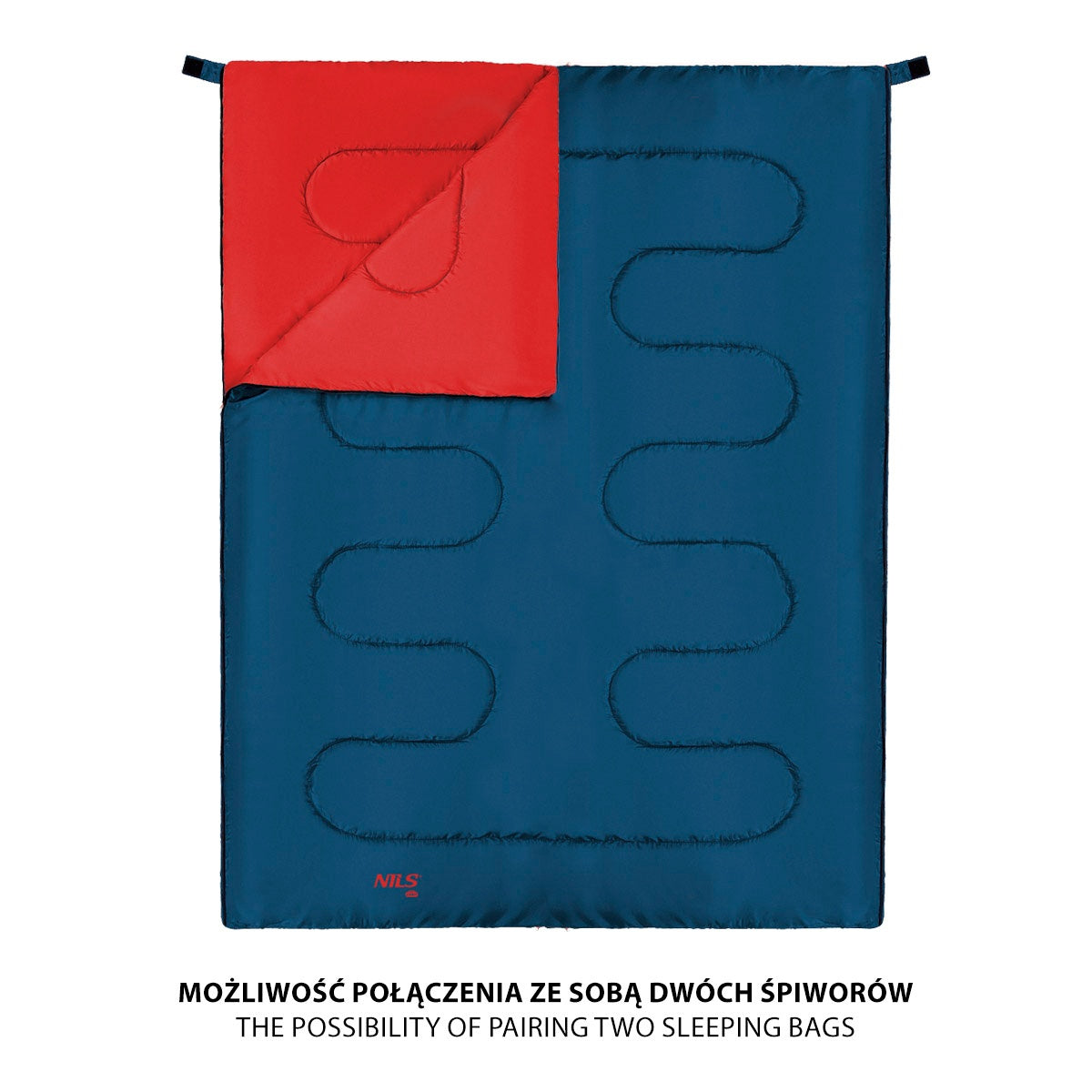 Sleeping Bag, Blue-Red, Lightweight, Compact