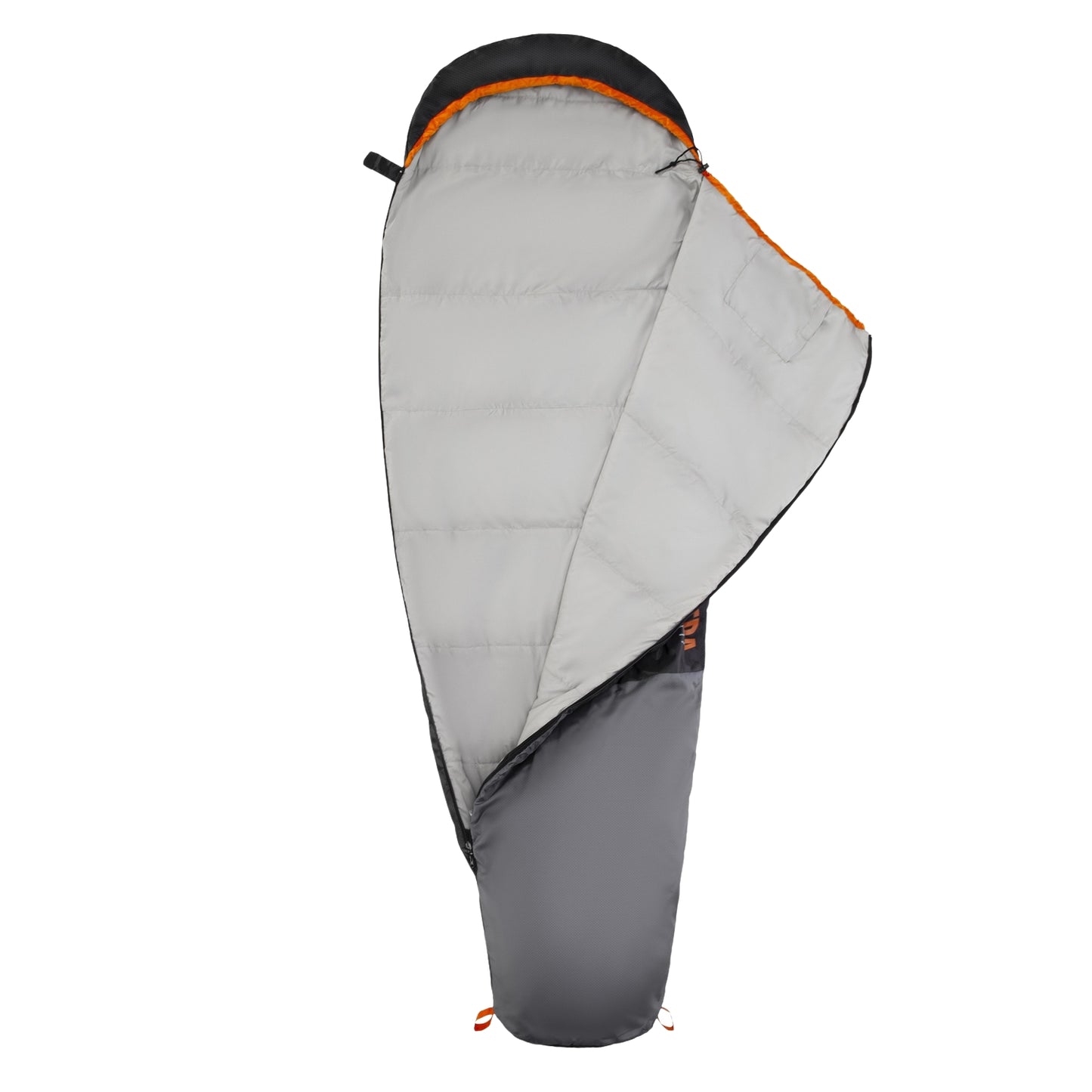 Sleeping Bag, Ultra Light, Gray-Orange, Compact