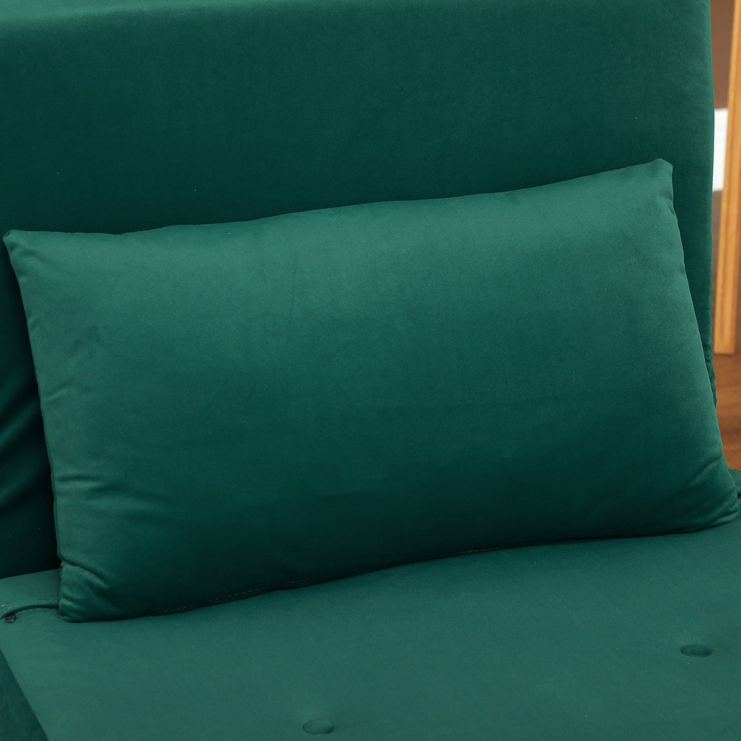 Folding Velvet Look Relax chair with adjustable backrest