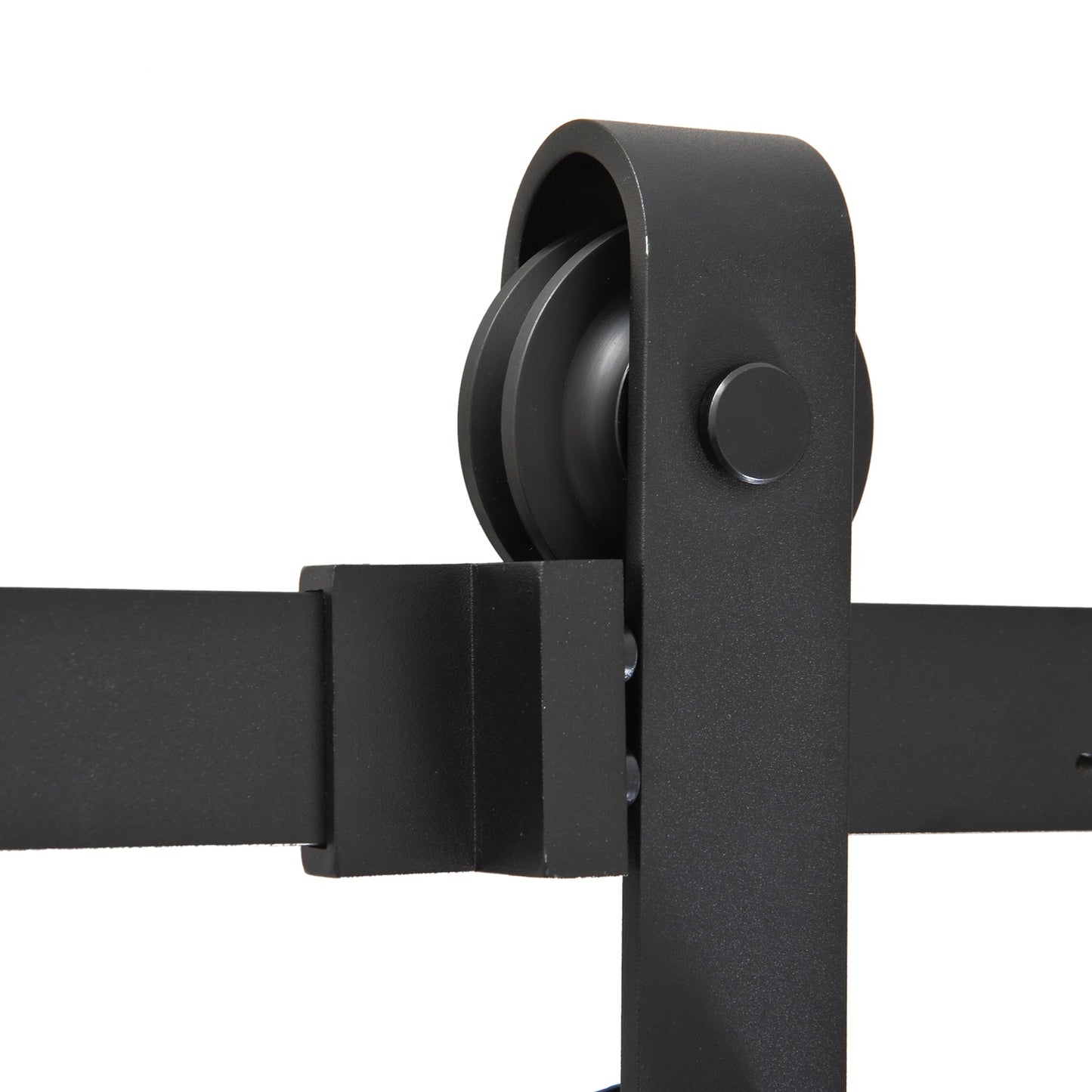 Sliding door fittings Set - 200cm Carbon steel Black