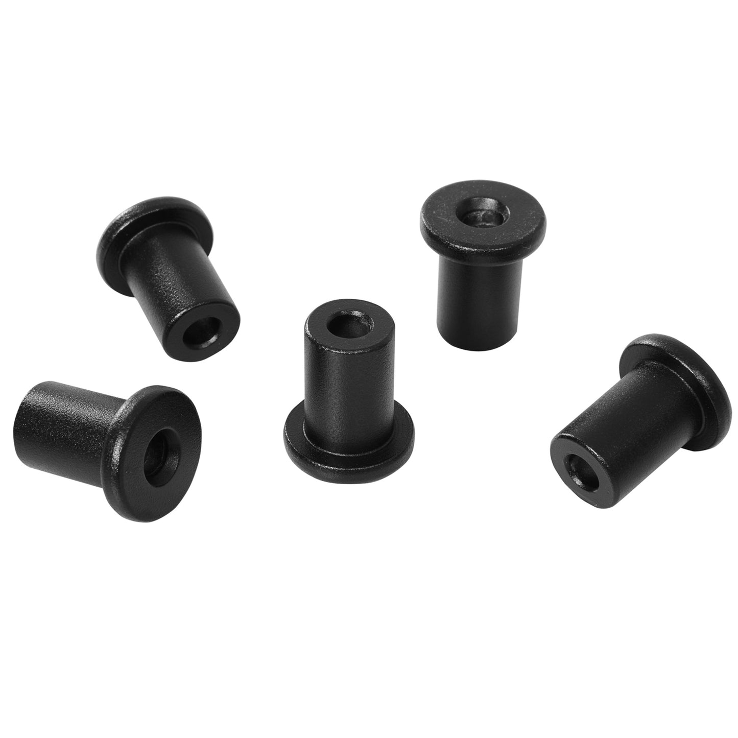 Sliding door hardware set, 200 cm, Carbon steel, Black