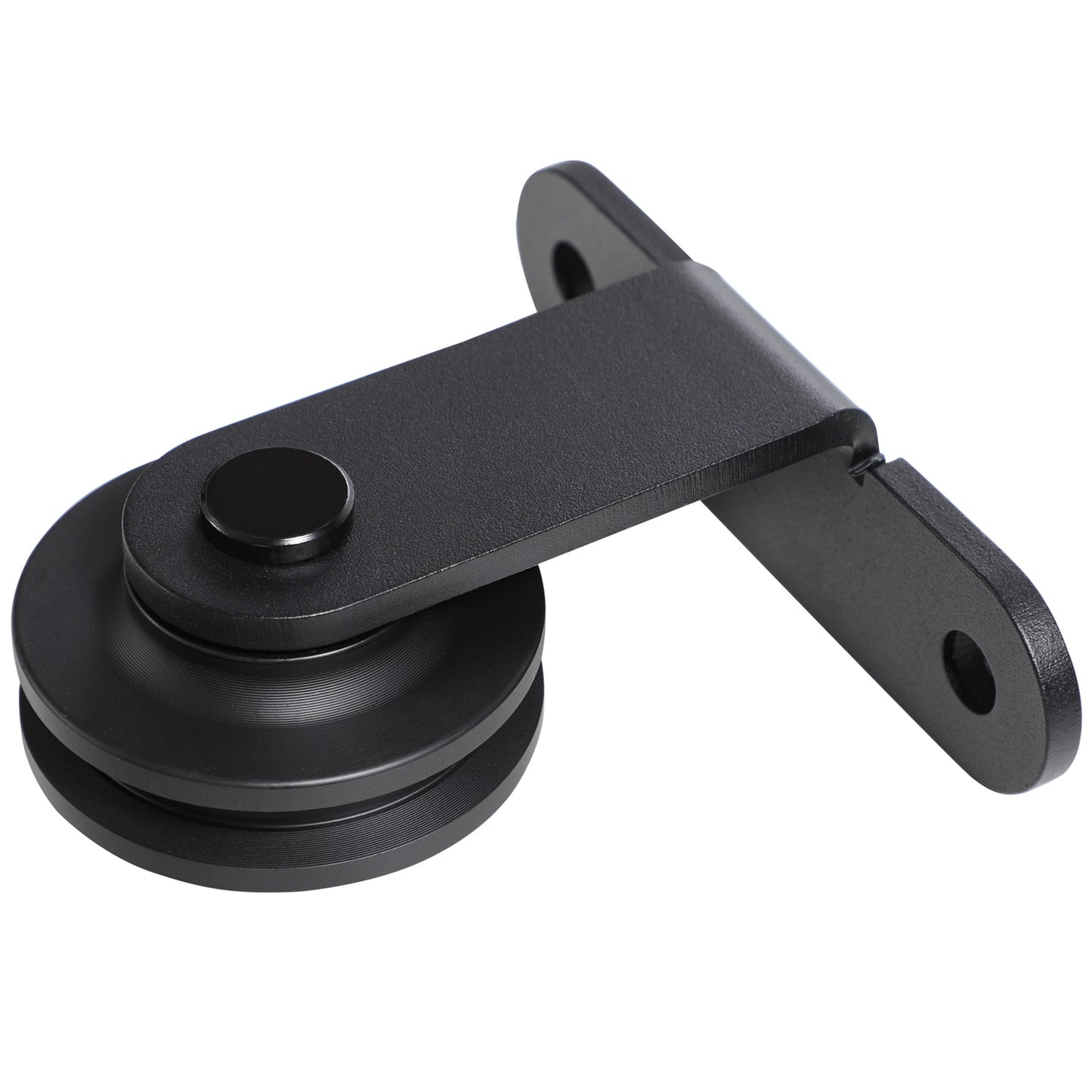 Sliding door kit, carbon steel, installation kit without door, space-saving, black