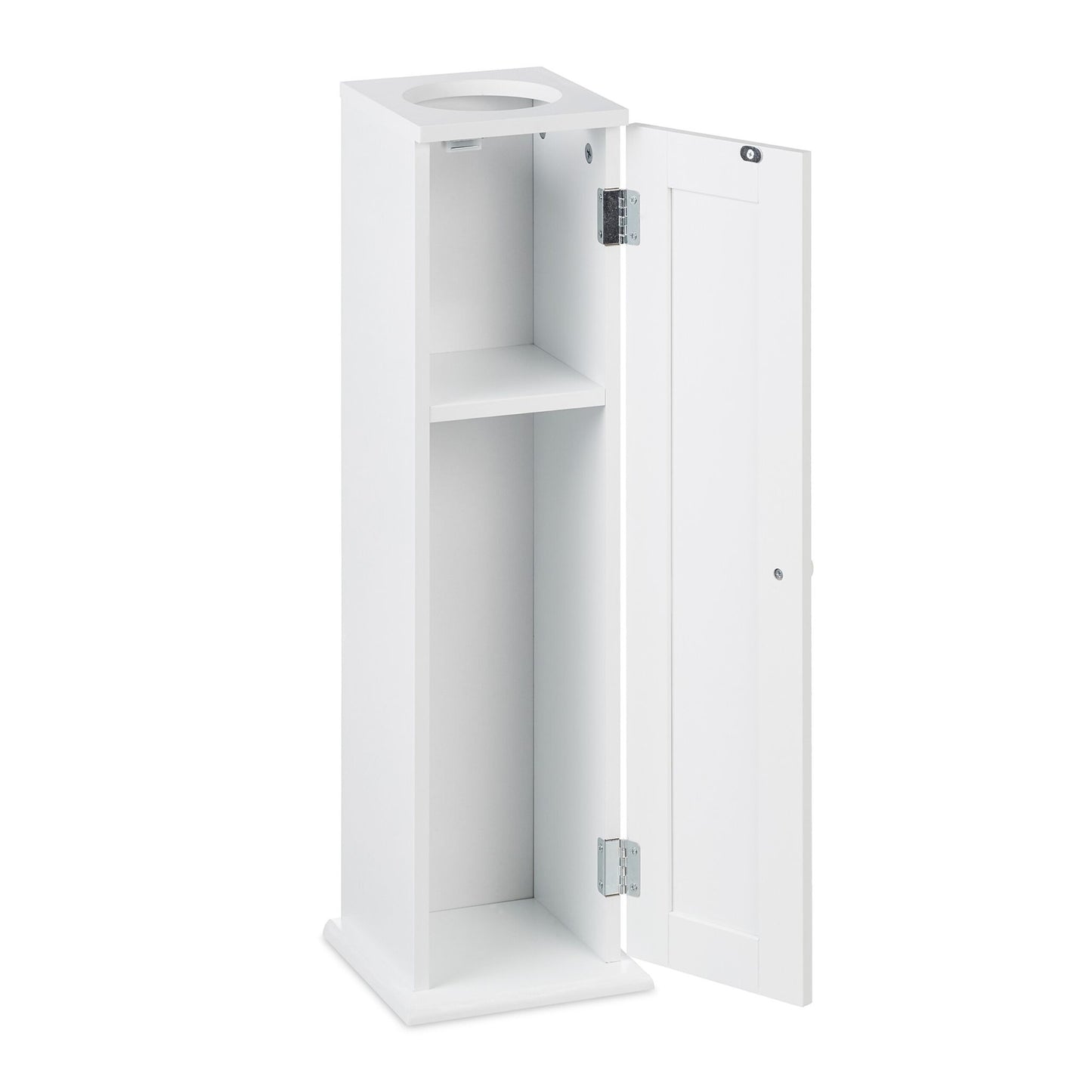 Slim toilet cabinet with 2 shelves