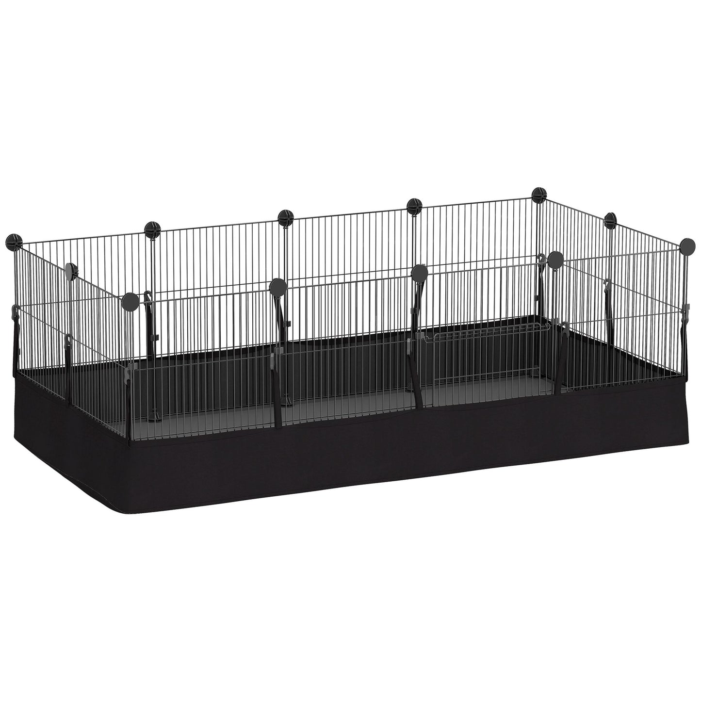 Small Animal Cage with Waterproof Liner, Steel Frame