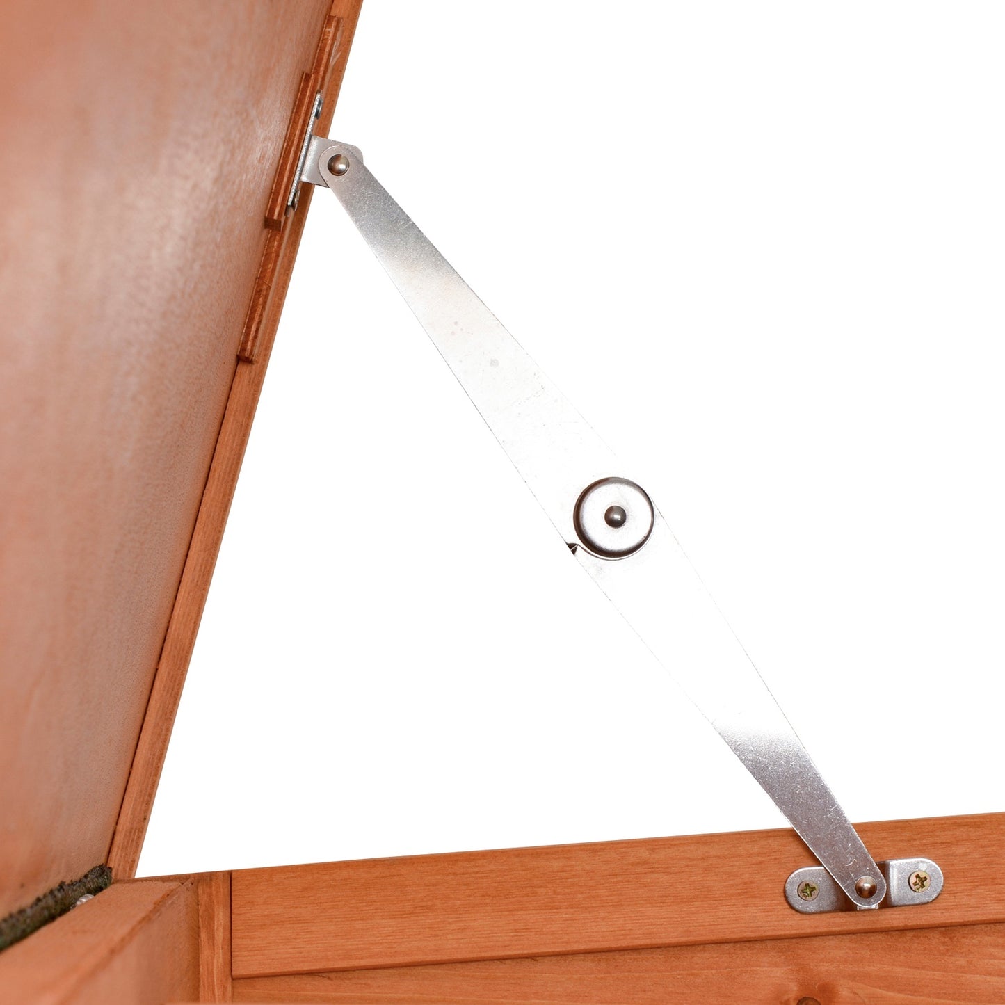 Outdoor Rabbit Cage - Weatherproof Spruce, Opening Roof, 125.5x100x49cm