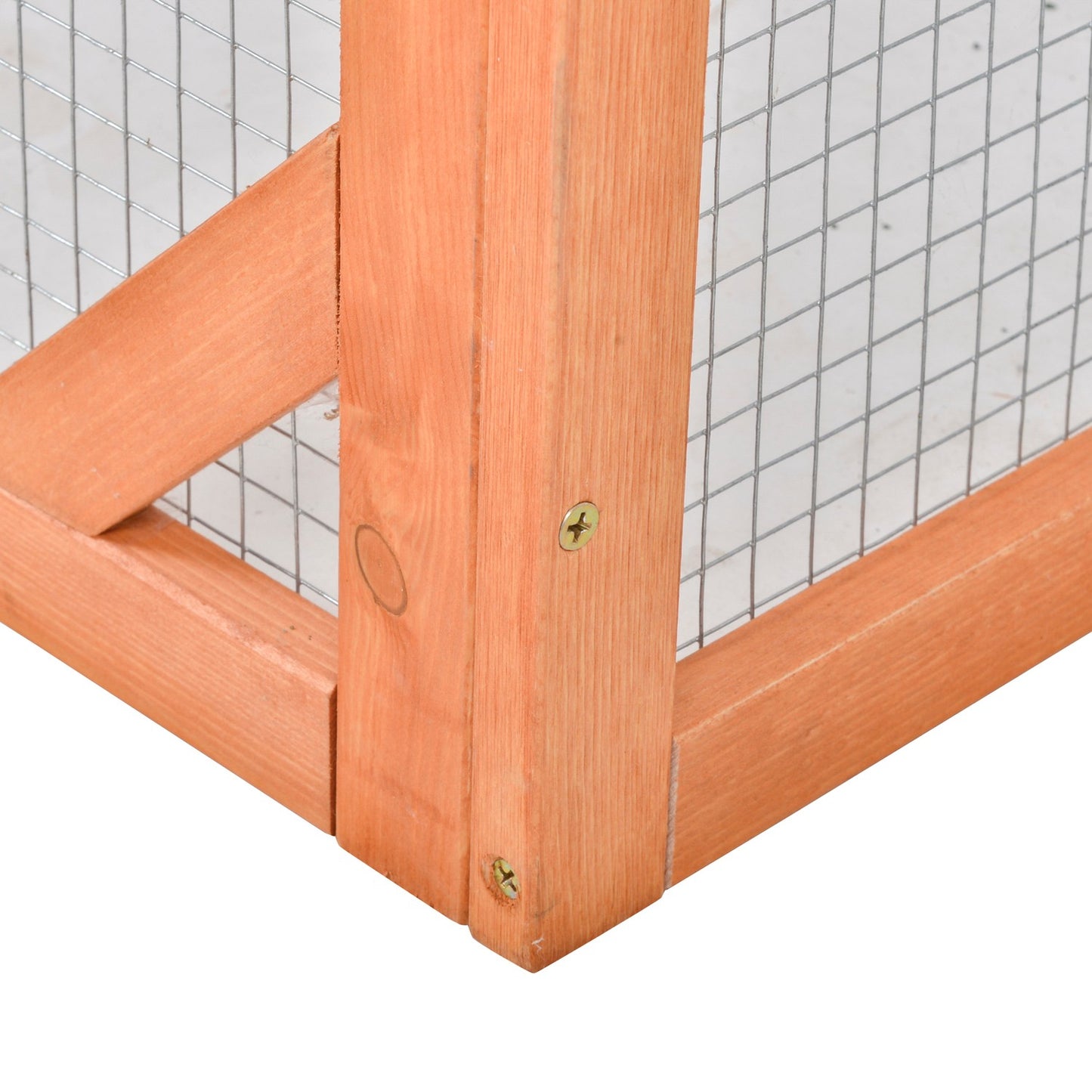 Outdoor Rabbit Cage - Weatherproof Spruce, Opening Roof, 125.5x100x49cm