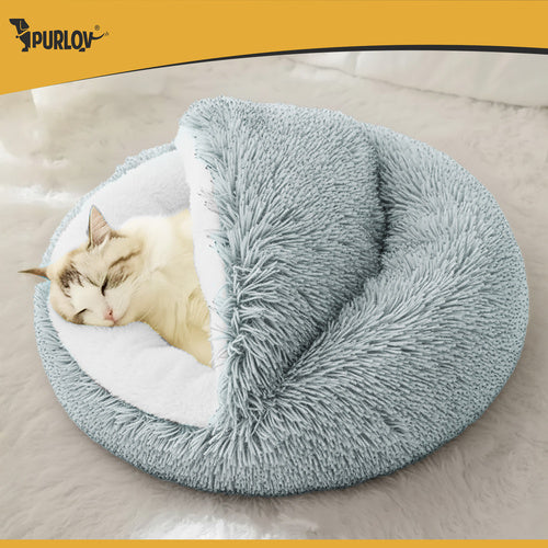 Small Pet Bed with Roof, Non-Slip, 44x38 cm