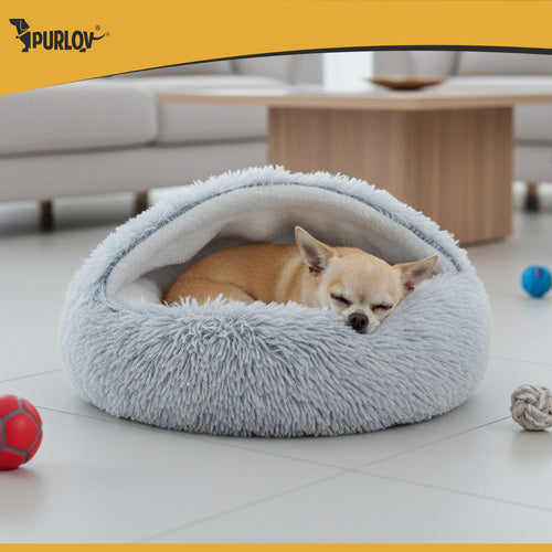 Small Pet Bed with Roof, Non-Slip, 44x38 cm