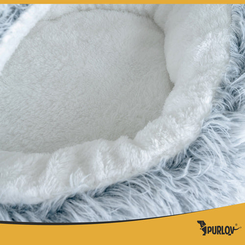 Small Pet Bed with Roof, Non-Slip, 44x38 cm