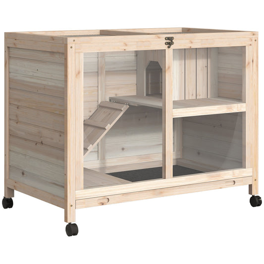 Guinea pig cage 91.5x53.3x73 cm, Winter-proof spruce wood