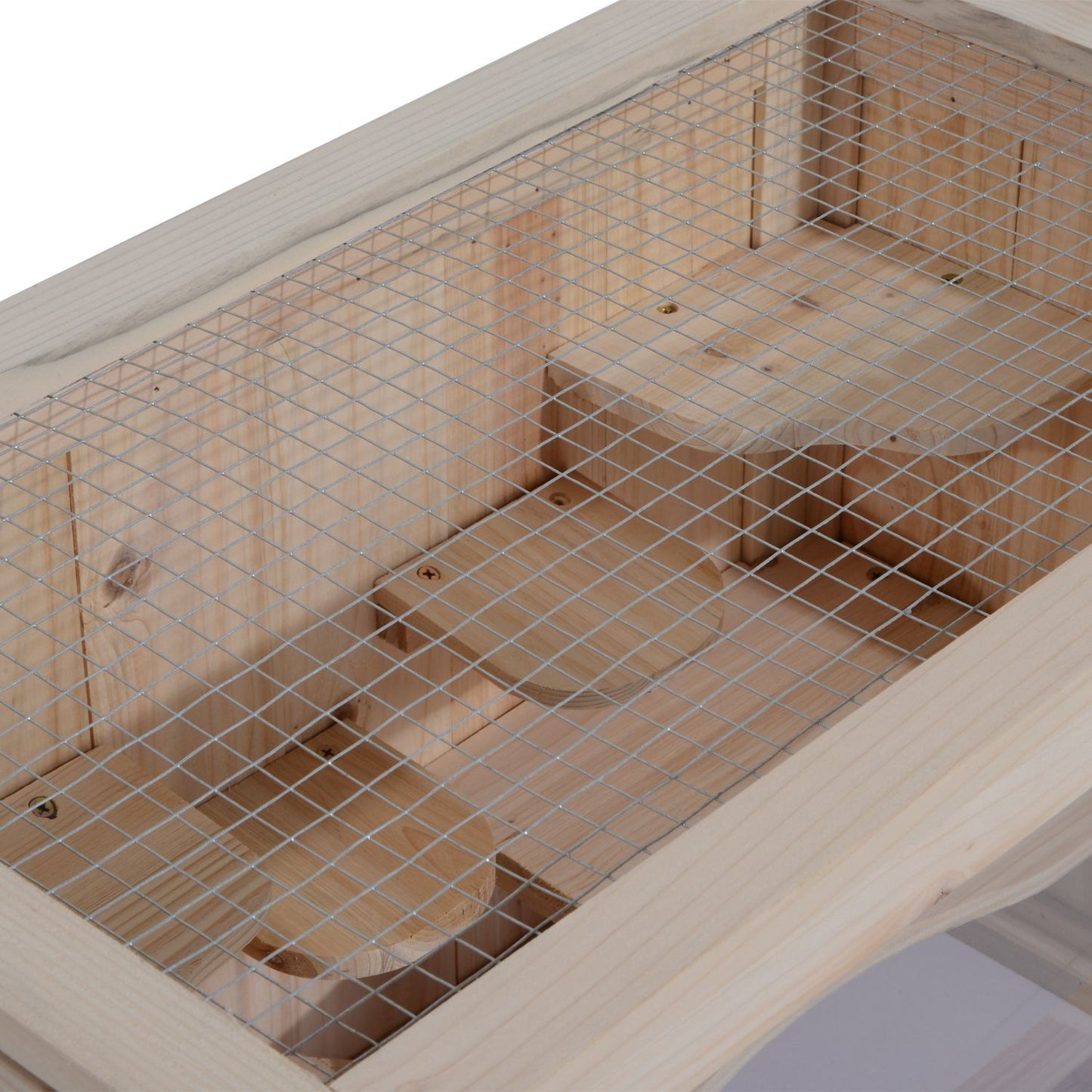Small animal cage in wood, 60 x 35 x 42 cm