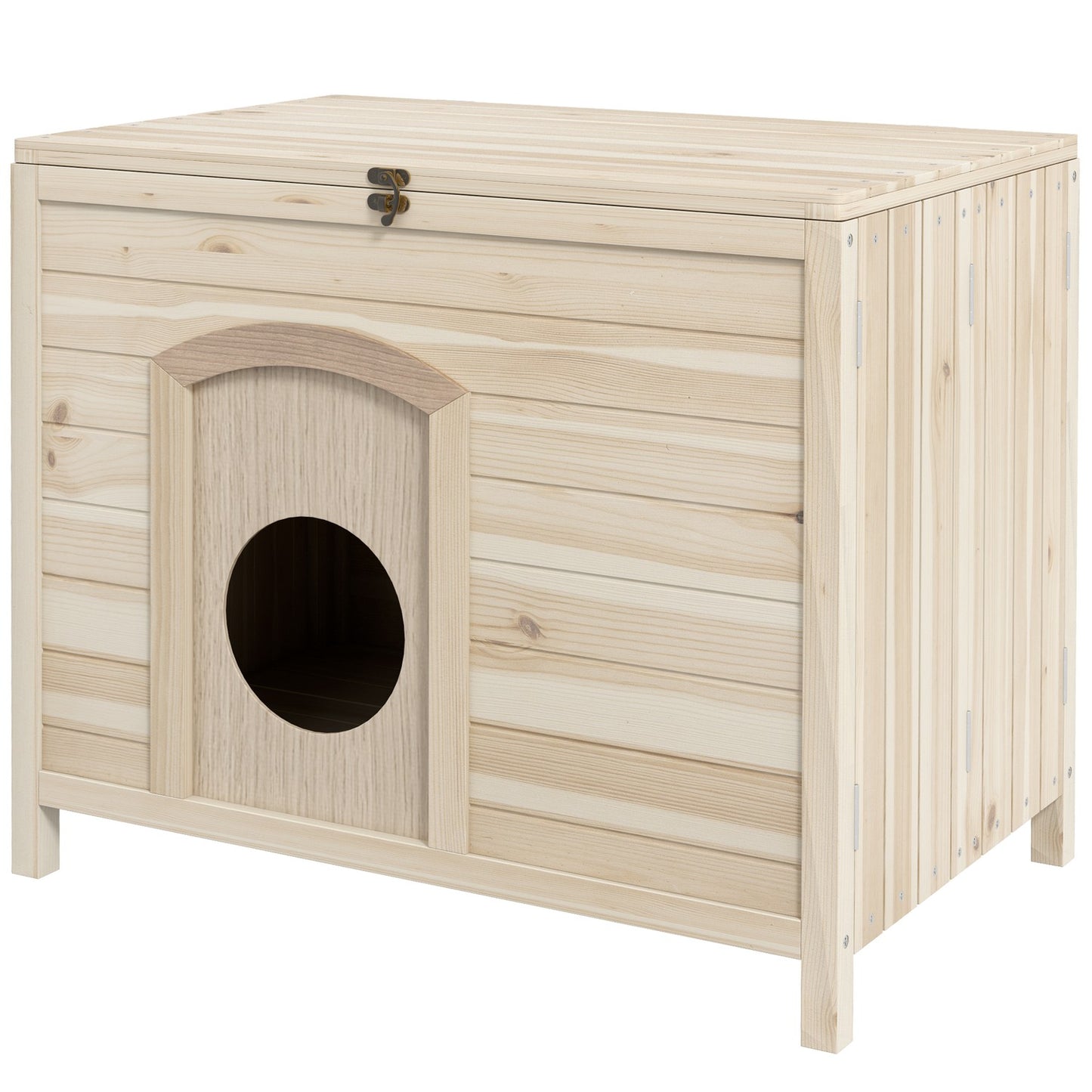 Foldable wooden pet house for cats and dogs indoors 13.5 kg
