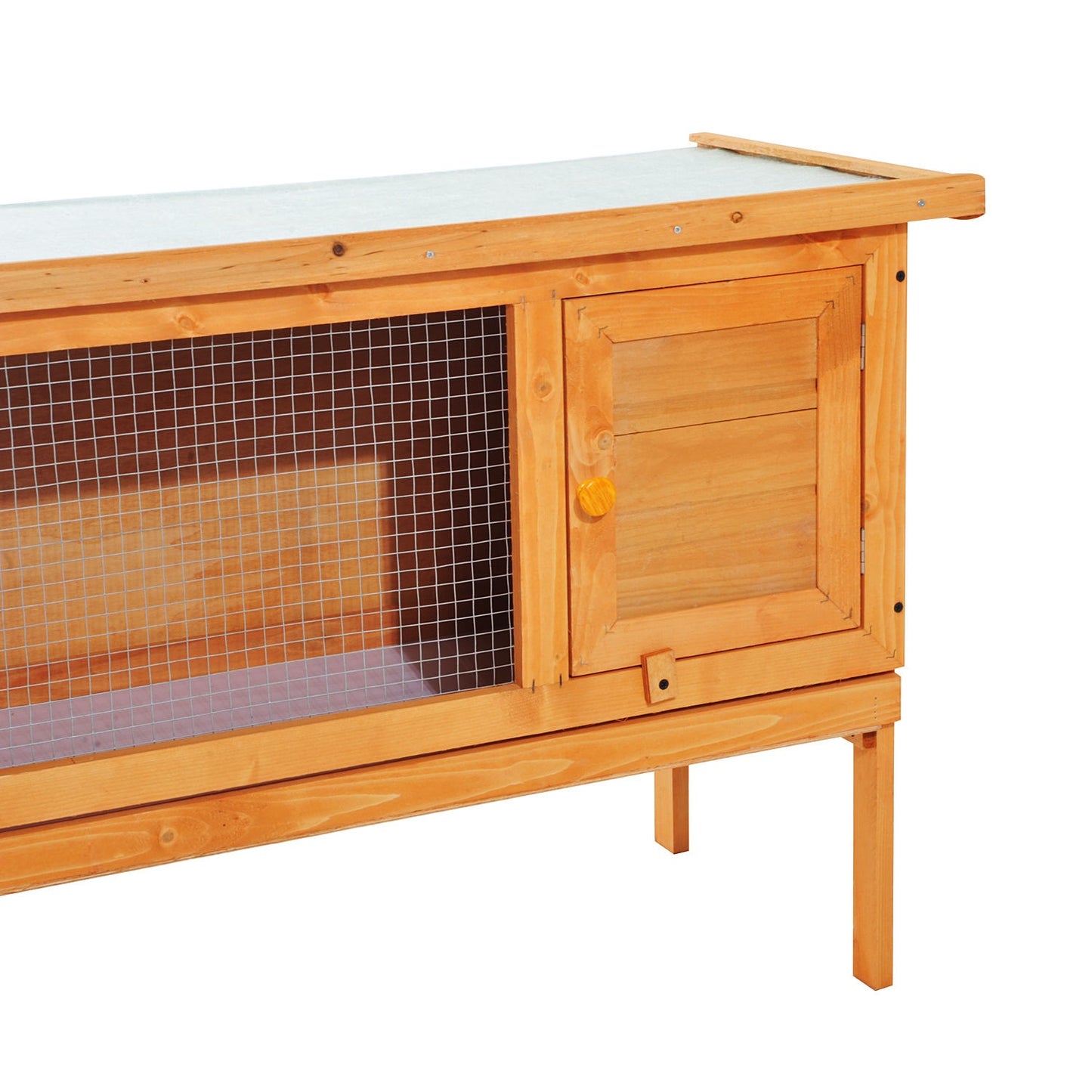 Weatherproof Small animal cage, Wood & Metal, 90x45x65 cm