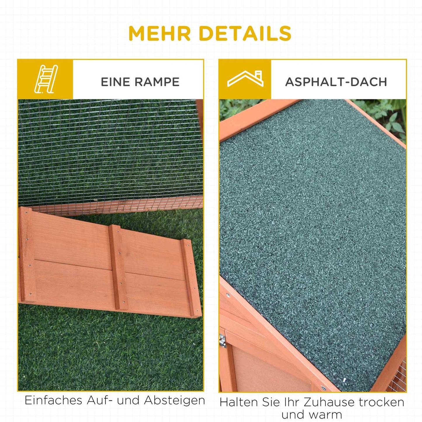 Double decker outdoor cage for small animals, spruce - 144x64.5x100 cm