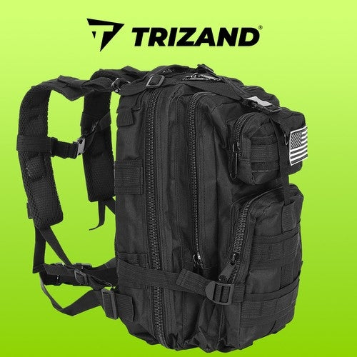 Small black tourist backpack 23089