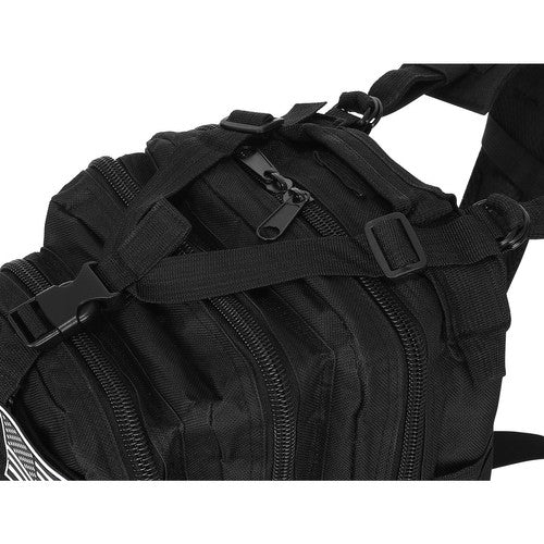 Small black tourist backpack 23089