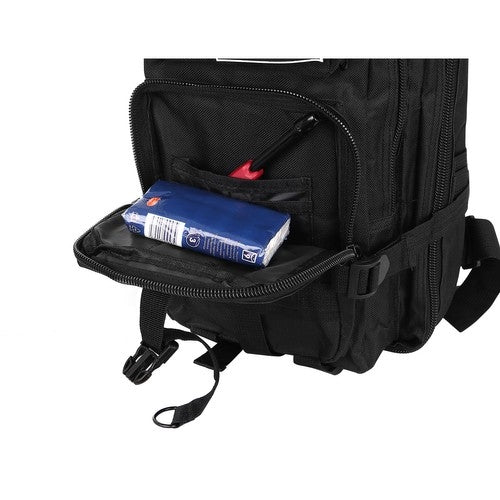 Small black tourist backpack 23089