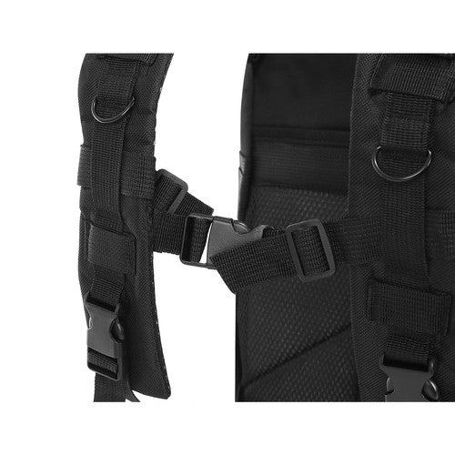 Small black tourist backpack 23089