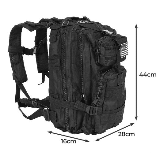 Small black tourist backpack 23089