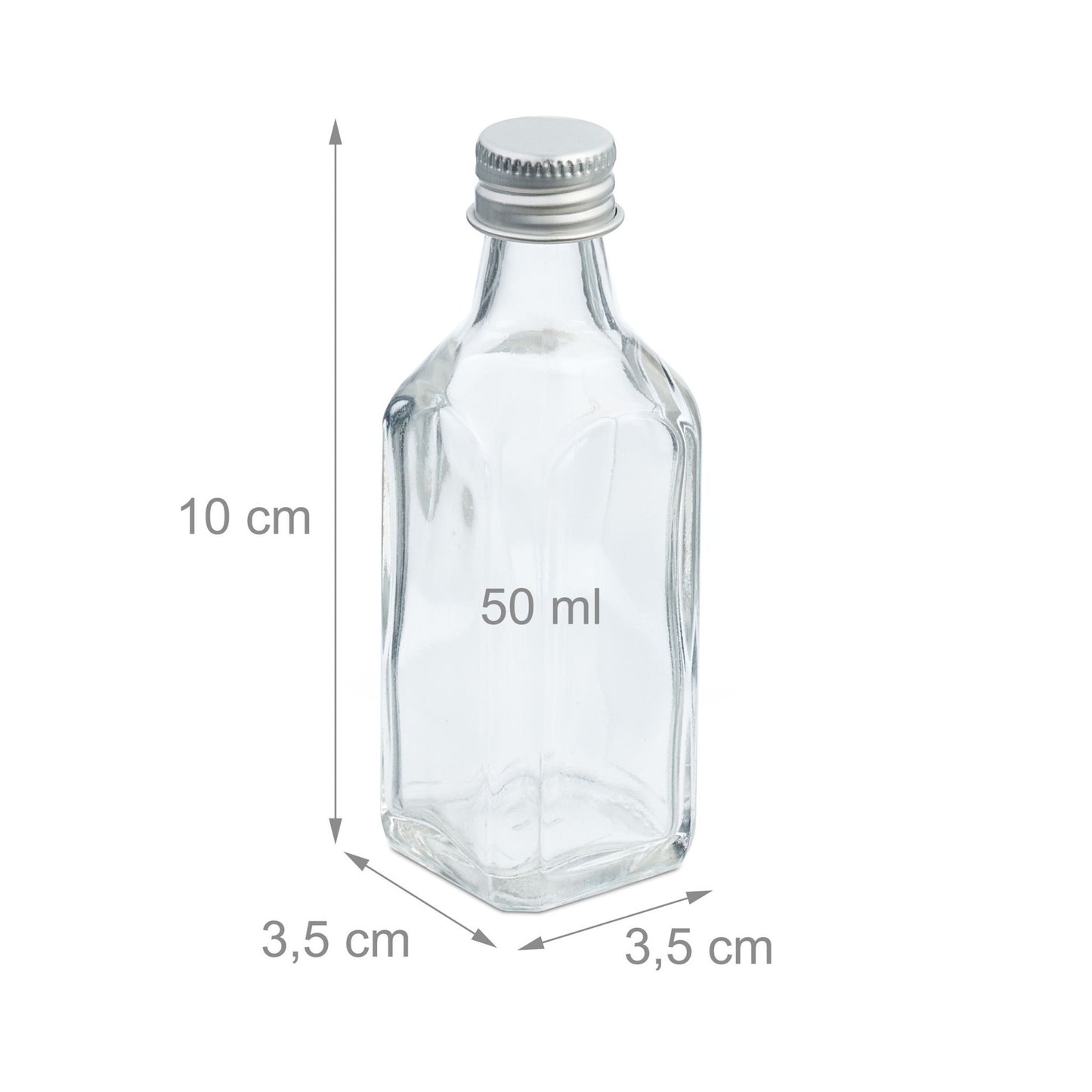 Small bottles in a set