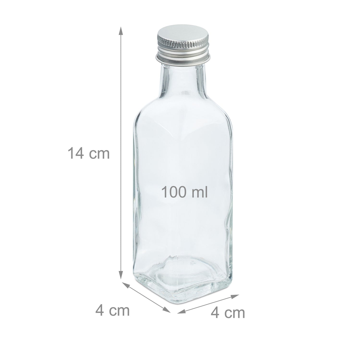 Small bottles in sets of 100 ml