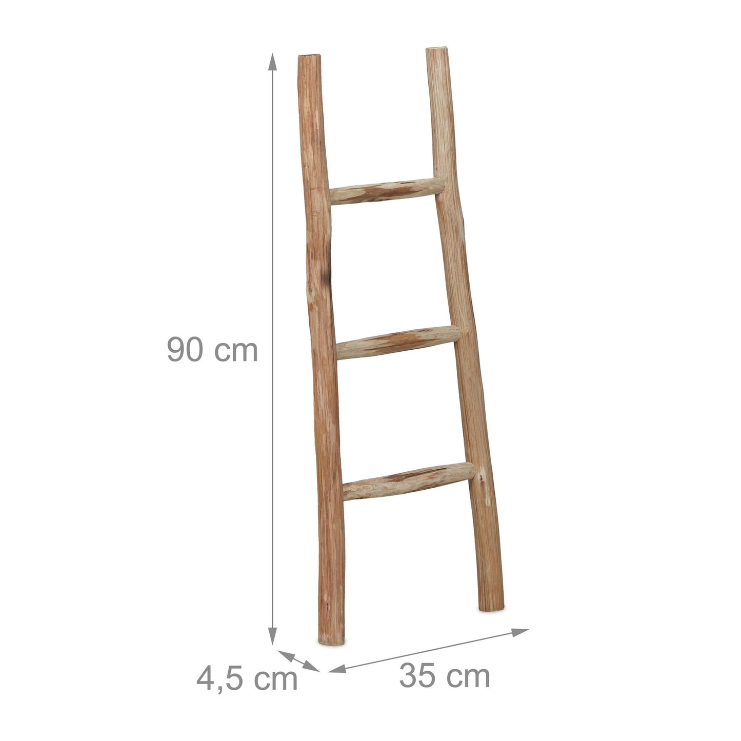 Small decorative ladder in chestnut wood