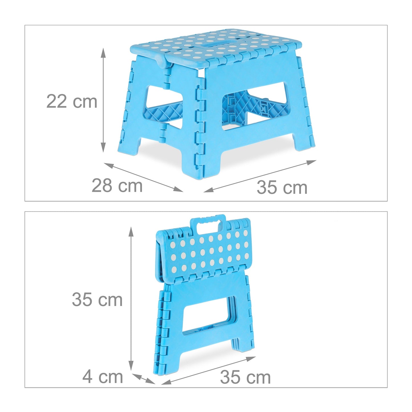 Small folding stool blue