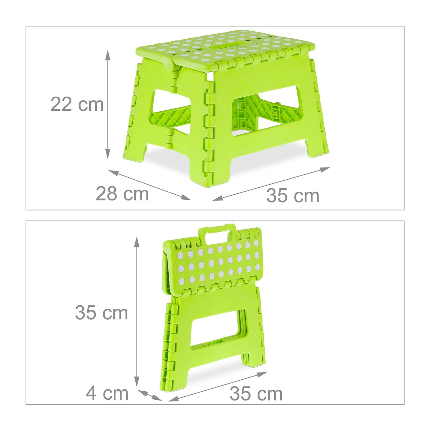 Small folding stool green