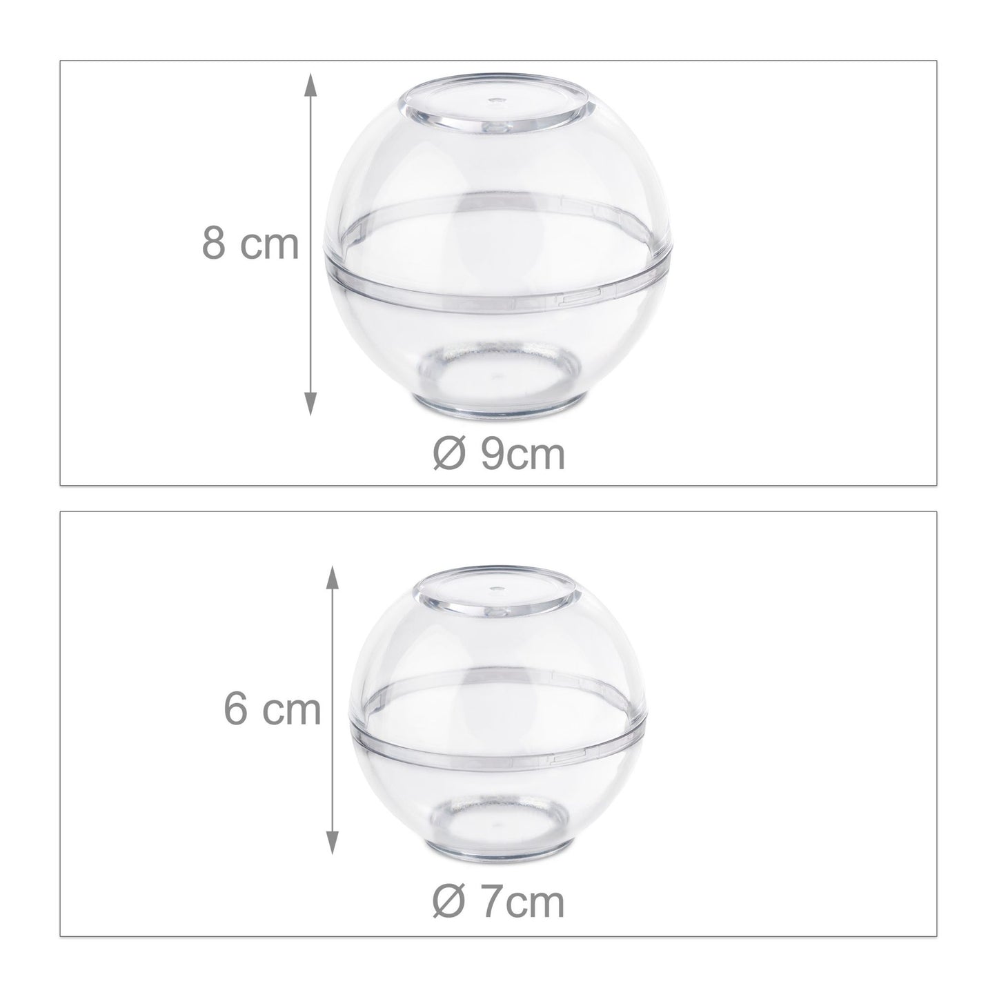 Small plastic food containers