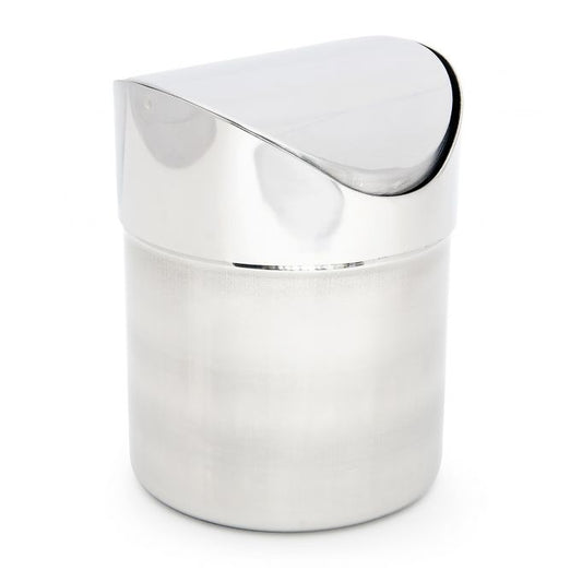 Small waste bin in stainless steel 1.2 l