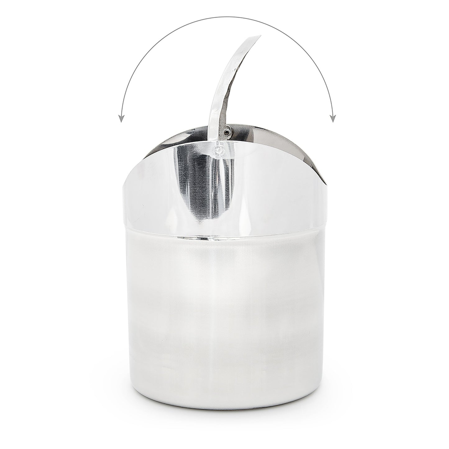 Small waste bin in stainless steel 1.2 l