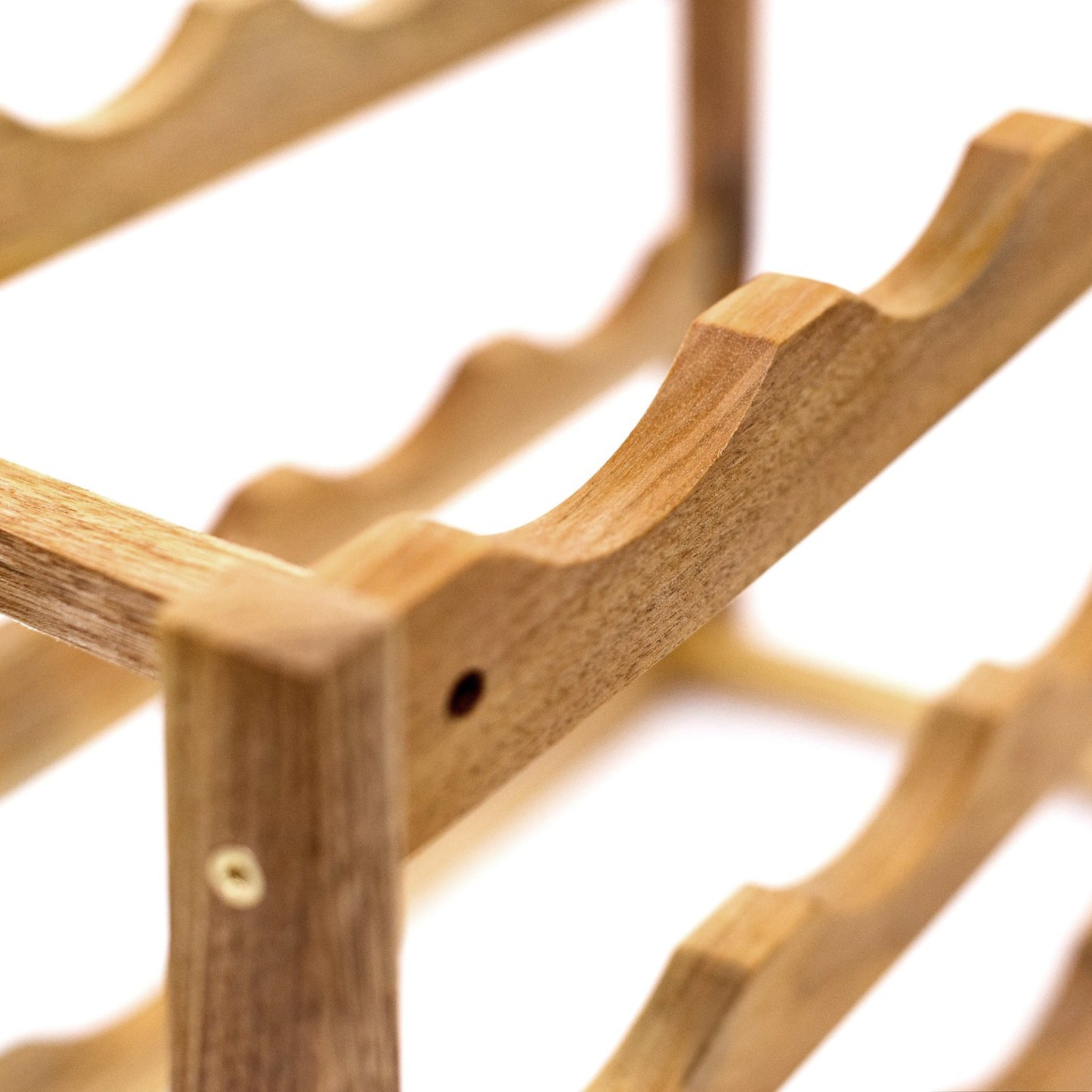 Small wine rack in walnut