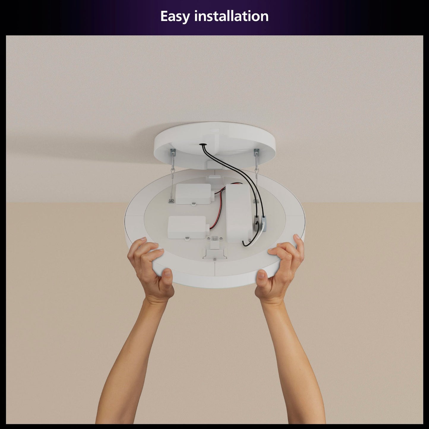 Smart Ceiling Light, 57.4 cm, White & Color Ambiance, 4850 lm
