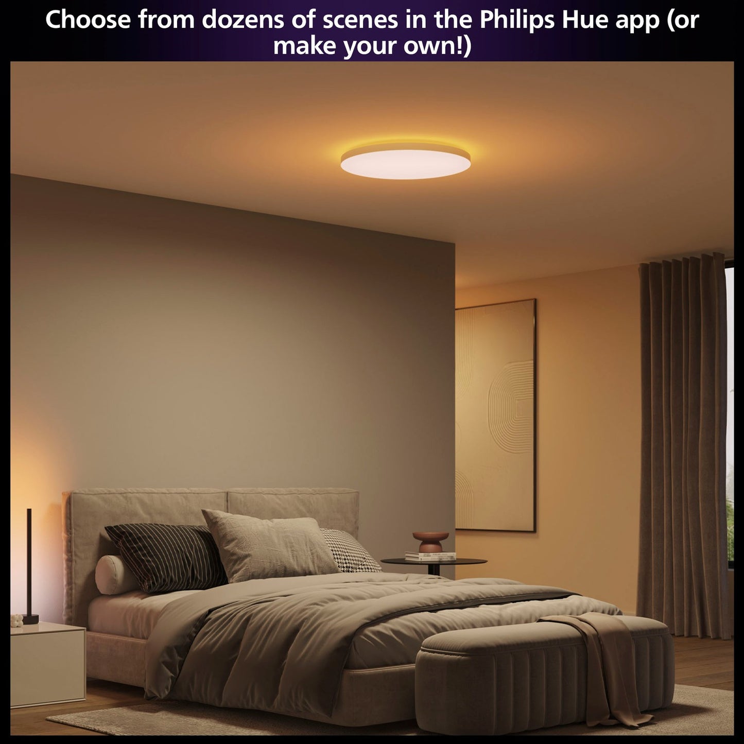 Smart Ceiling Light, 57.4 cm, White & Color Ambiance, 4850 lm