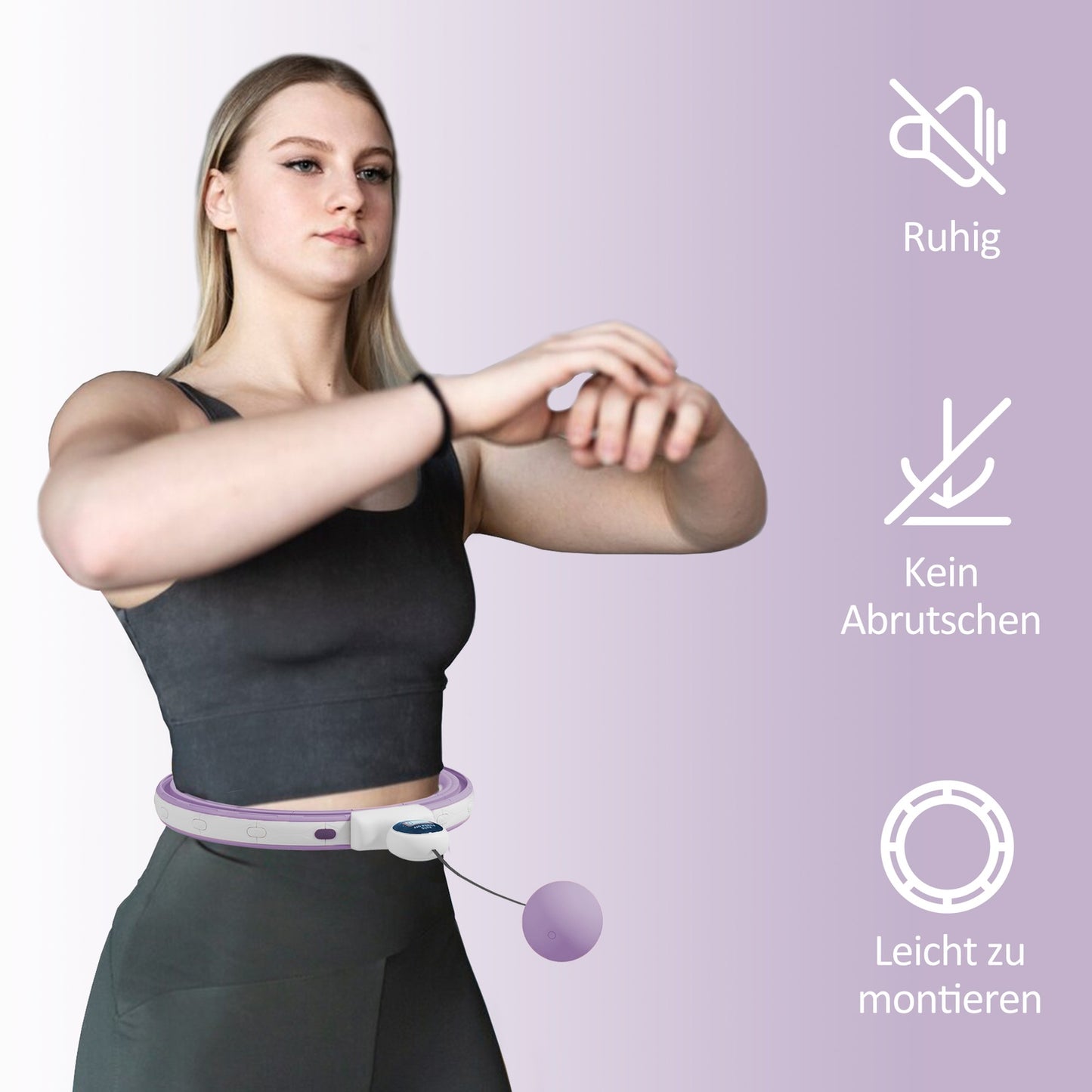 Adjustable Smart Hula Hoop with weight ball counter for adults