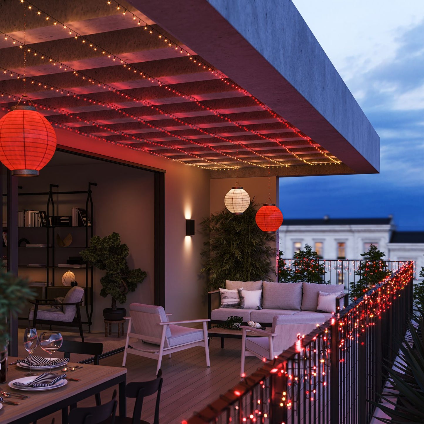 Smart LED String Lights, Indoor/Outdoor, 500 LEDs, 40m