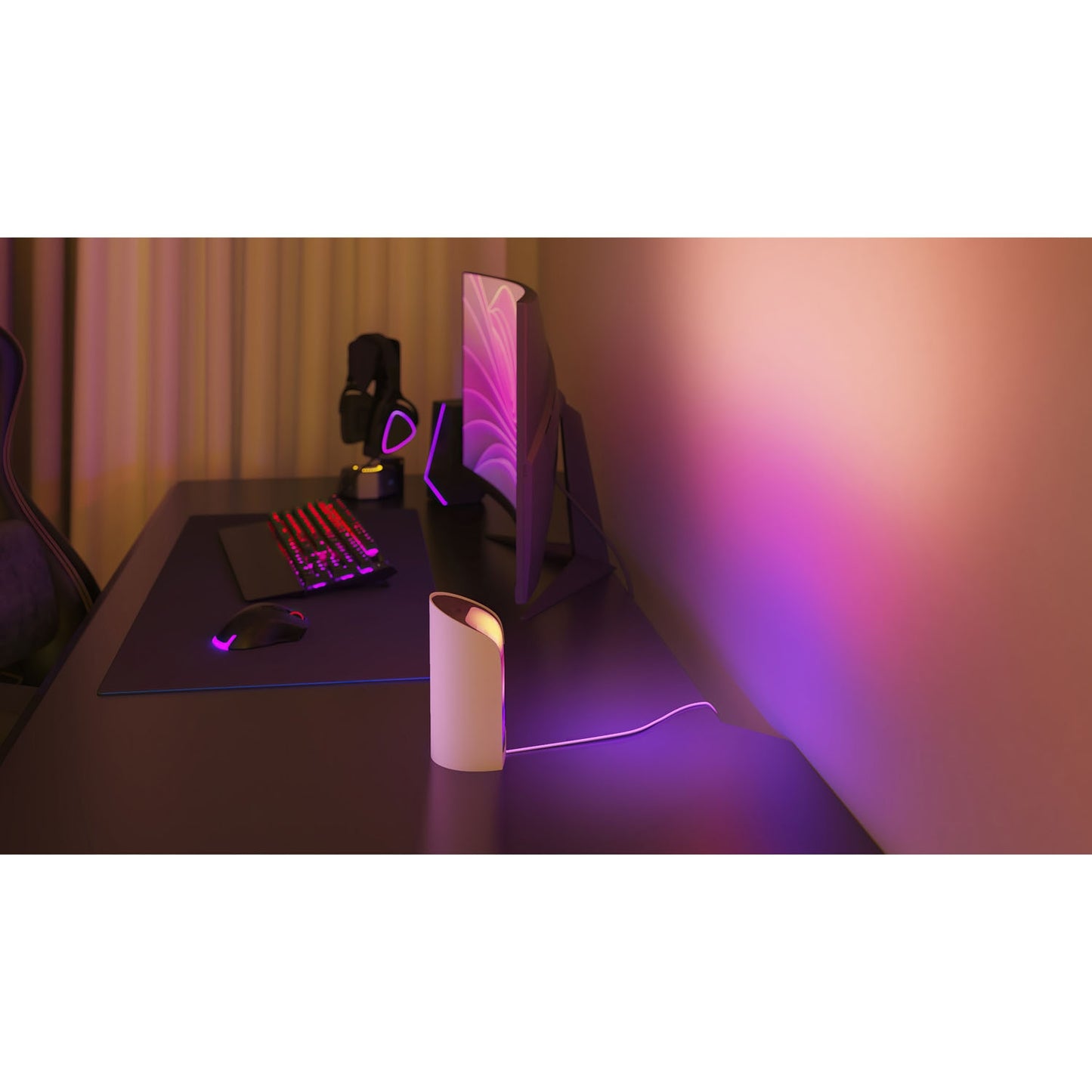 Smart LED Wall Light, White & Color Ambiance, 1035 Lumens