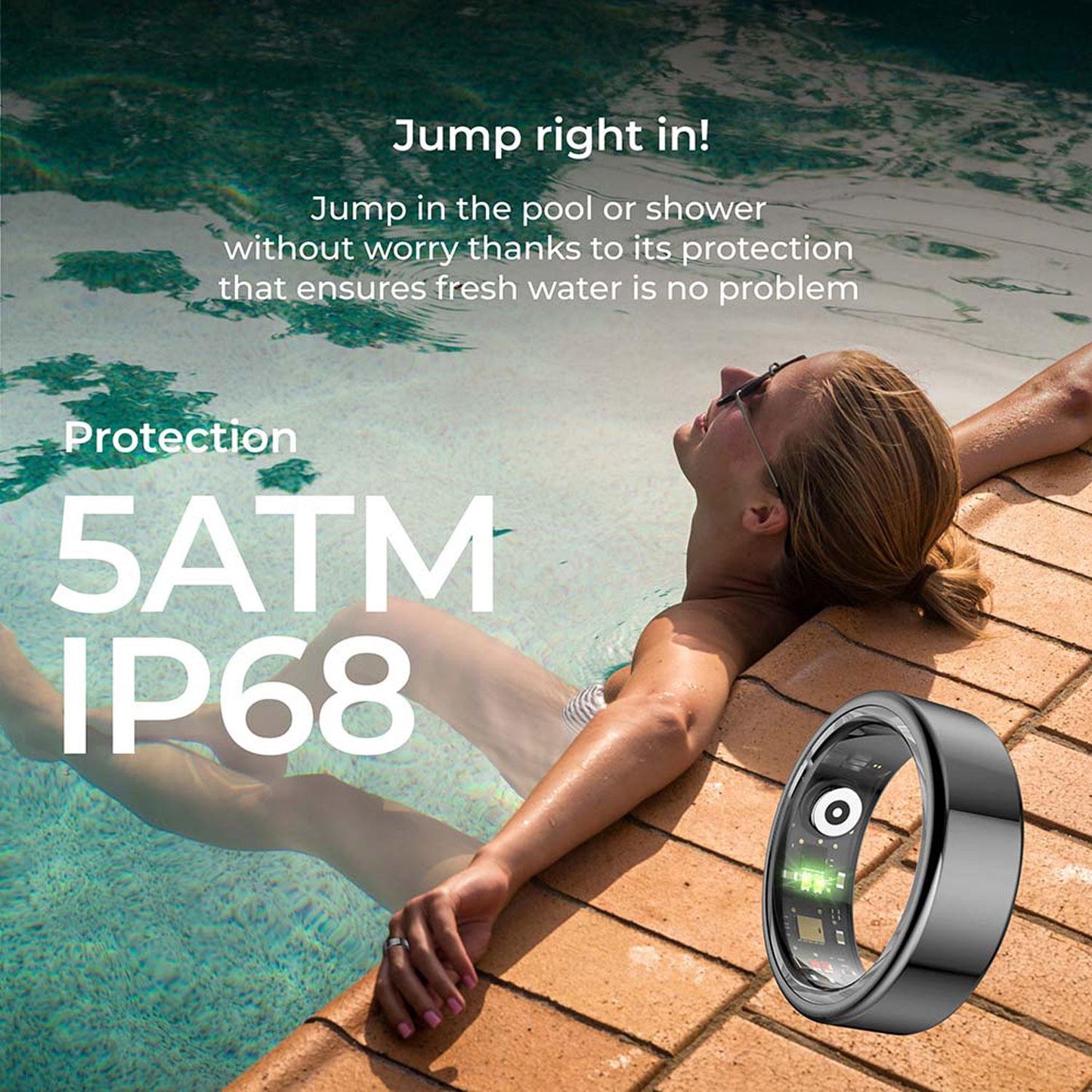 Smart Ring for Health Monitoring, Waterproof, XXS Size