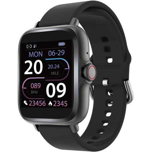 SmartWatch 1.44" display Heart sensor Black