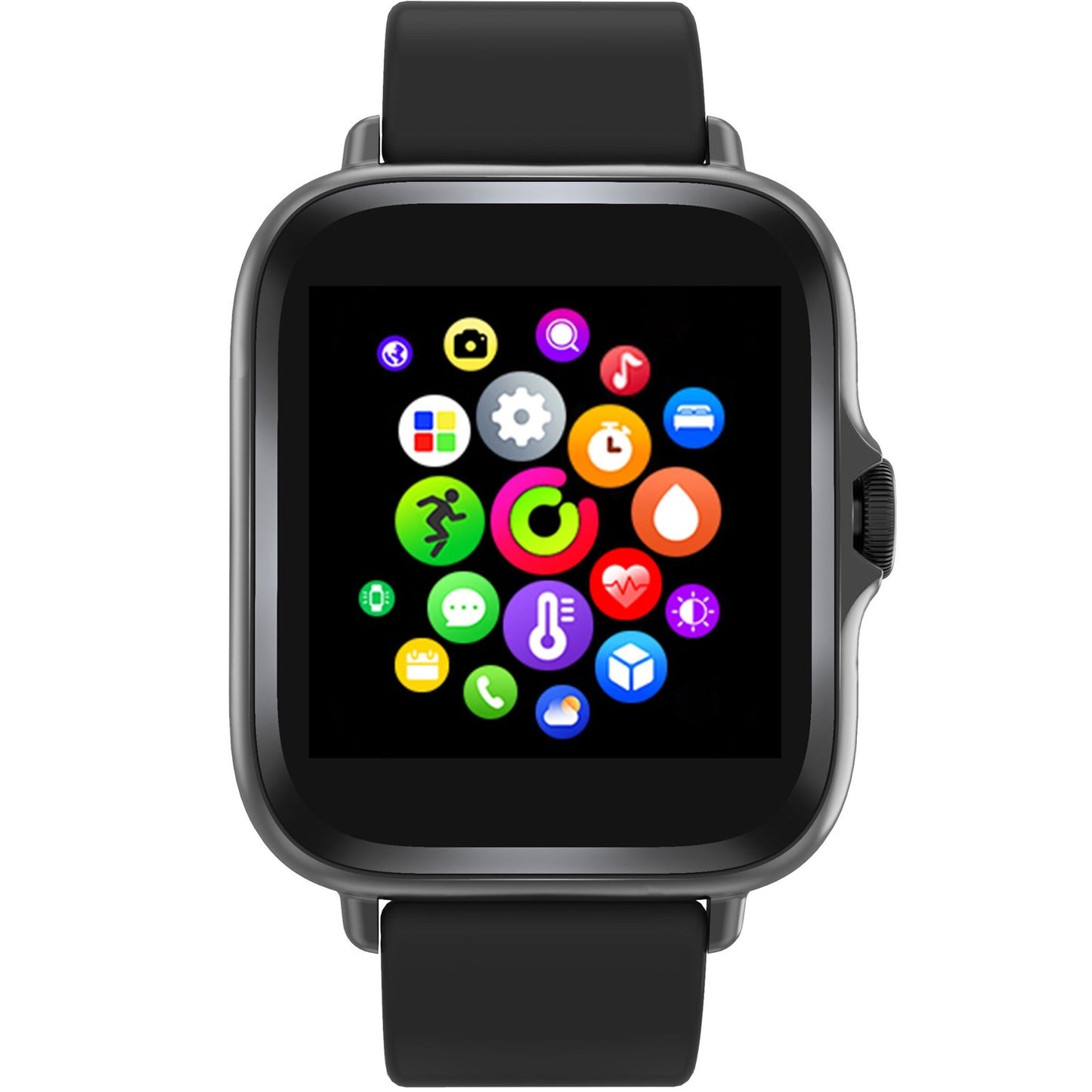 SmartWatch 1.44" display Heart sensor Black