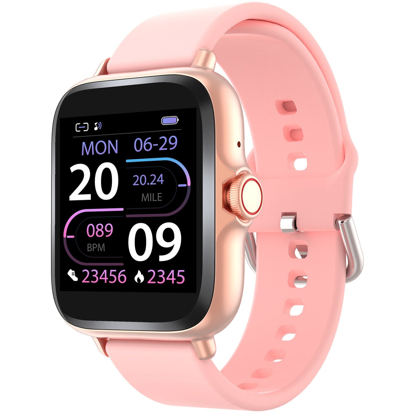 SmartWatch 1.44" display Heart sensor Pink