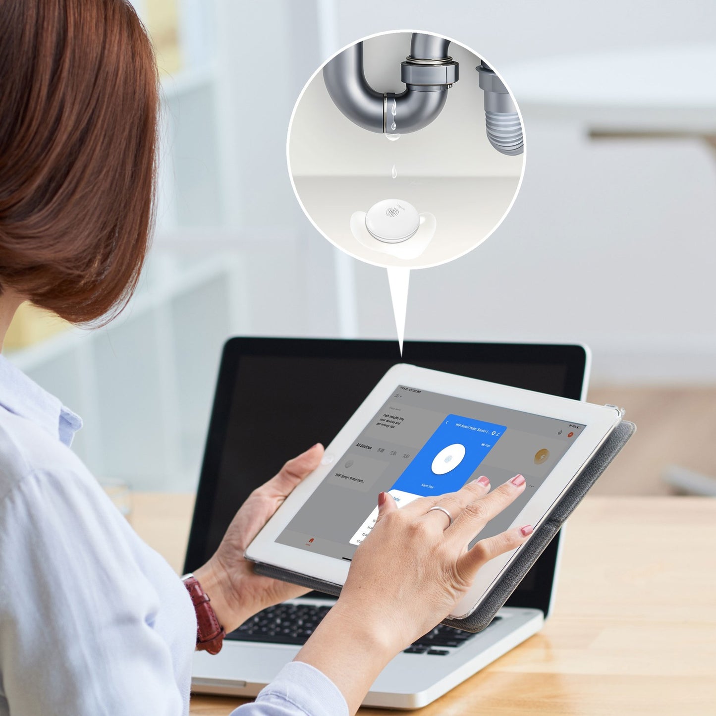 Smart Water Leak Sensor Wifi Tuya
