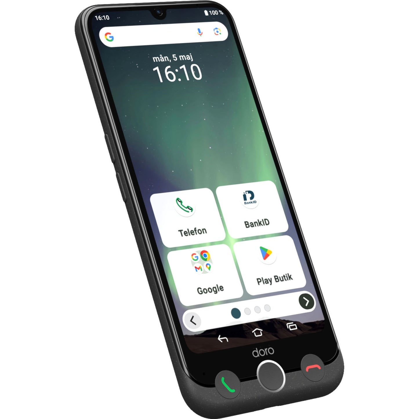 Smartphone 4G, Large Display, Dual Cameras, Easy Interface