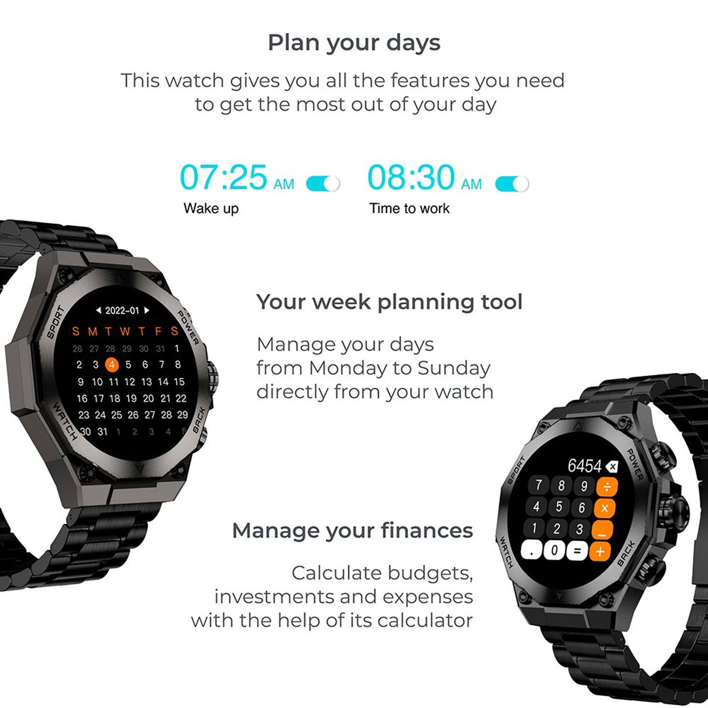 Smartwatch Titanium - Black