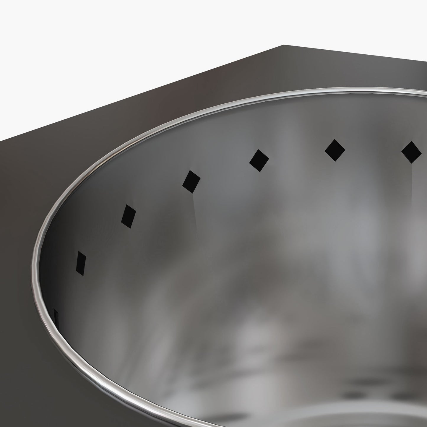 Smokeless black metal fire basket for patio and camping
