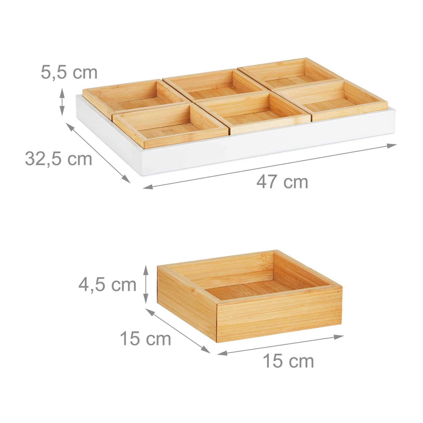 Snack bowl with serving tray
