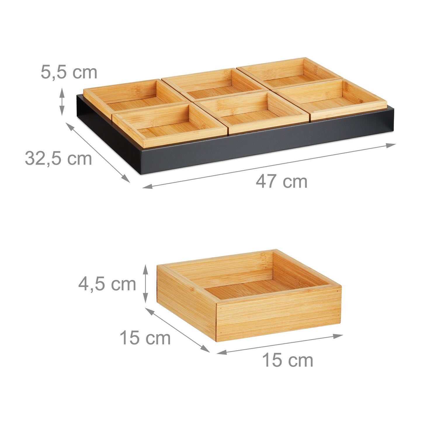 Snack bowl with serving tray