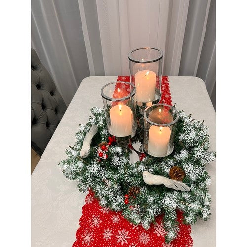 Snow-covered Christmas wreath Ruhhy 22302